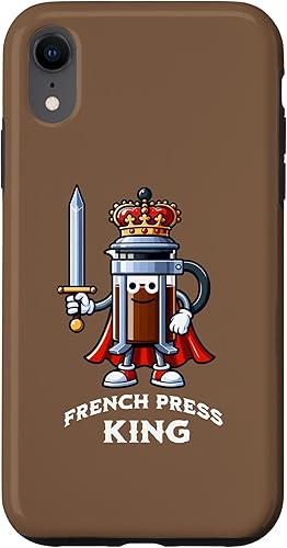 Miniatura 23 de iPhone 16 Plus The French Press King Funny Coffee Maker Lover Case