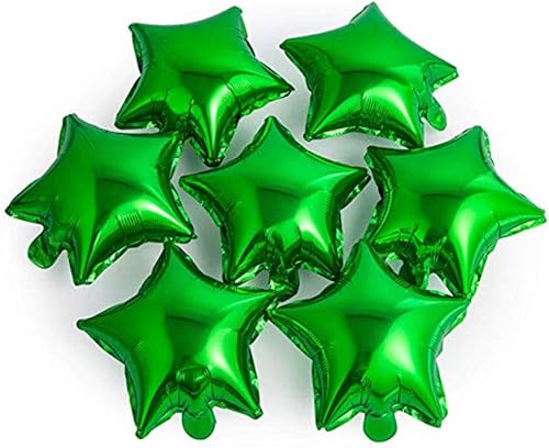 20 globos de estrella verde de 18 pulgadas, globos de papel de aluminio con estrella de Mylar para boda, cumpleaños, baby shower, primavera,