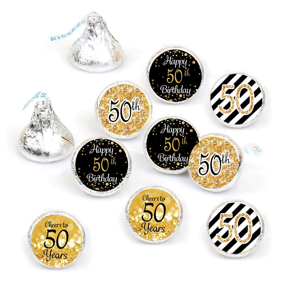 Decorazione 50° Compleanno Amosfun, 12 Fogli Di Adesivi Rotondi Tema 50, Autoadesivi Per Bomboniere, Regali, Pacchi E Feste