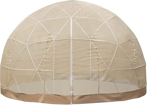 Miniatura 8 de VEVOR Tienda de campaña de burbujas de cúpula de jardín de 9.5 pies, invernadero de cúpula geodésica mejorada con cubierta de TPU transparente y