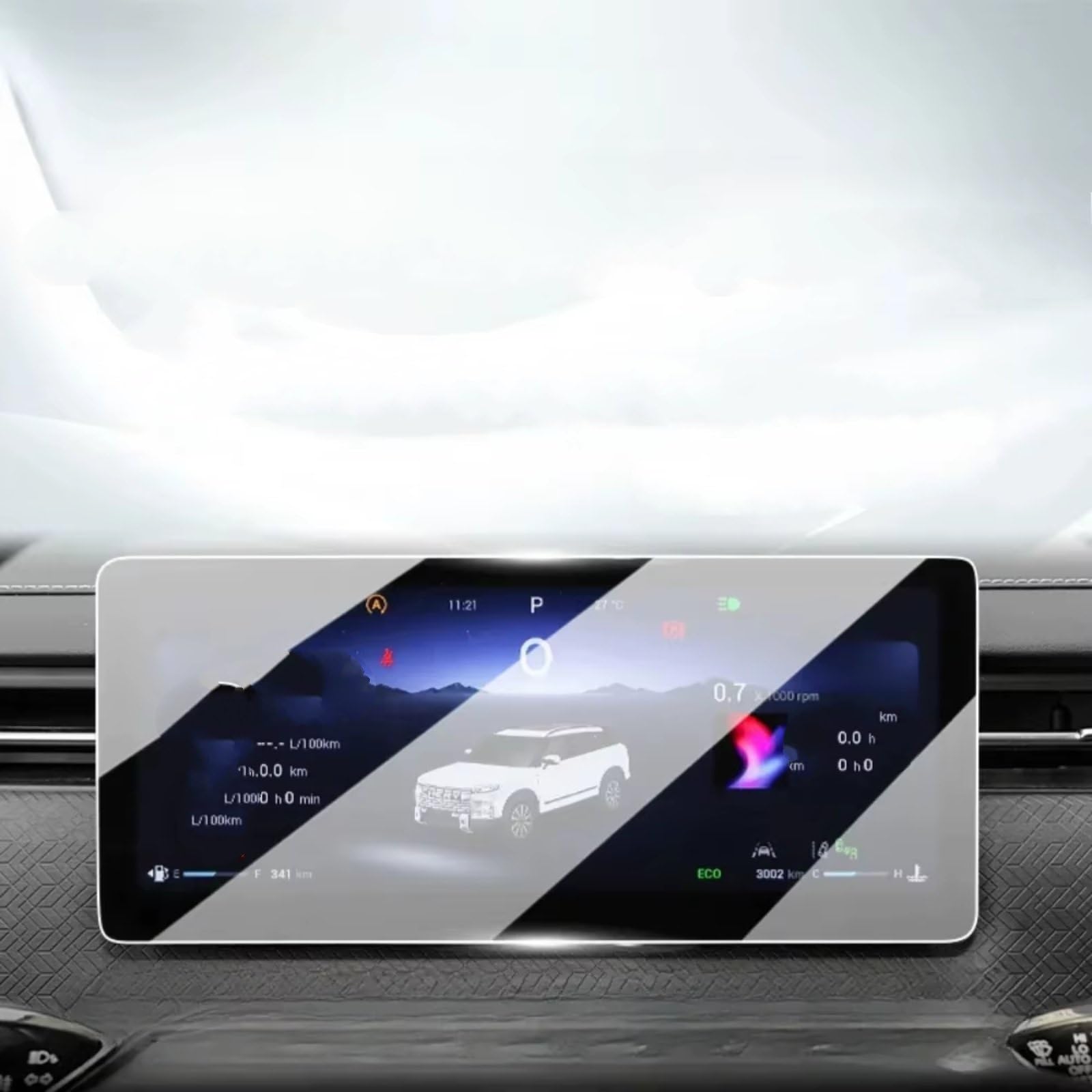 GPS Film Protection Compatible Avec Chery Pour Jaecoo Pour J7 Pour Phev 2025-2026 Film De Protection D'écran De Navigation GPS De Voiture HD Protecteur Tactile Clair(A Navigation 14.8)