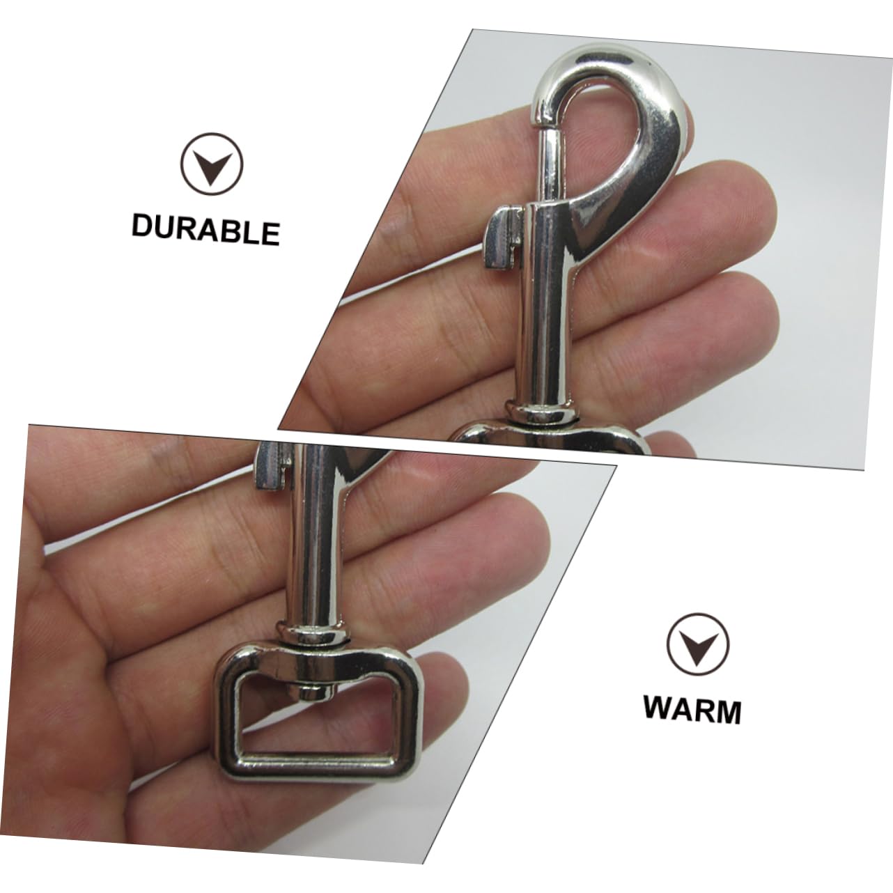 BESPORTBLE 10pcs Pet Leash Clip Bolt Snap Hook Sturdy Metal Clasp for Dog Camera Straps Flagpole