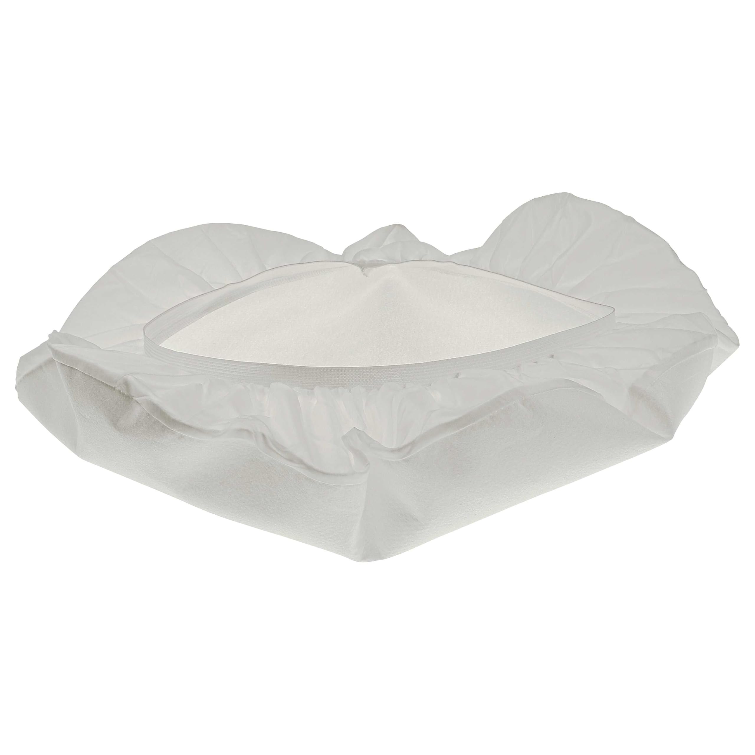 vhbw 2x Filtres à membrane compatible avec Würth ISS 55, ISS 45, ISS 35, ISS 32 aspirateur - Lot de filtres textiles blanc