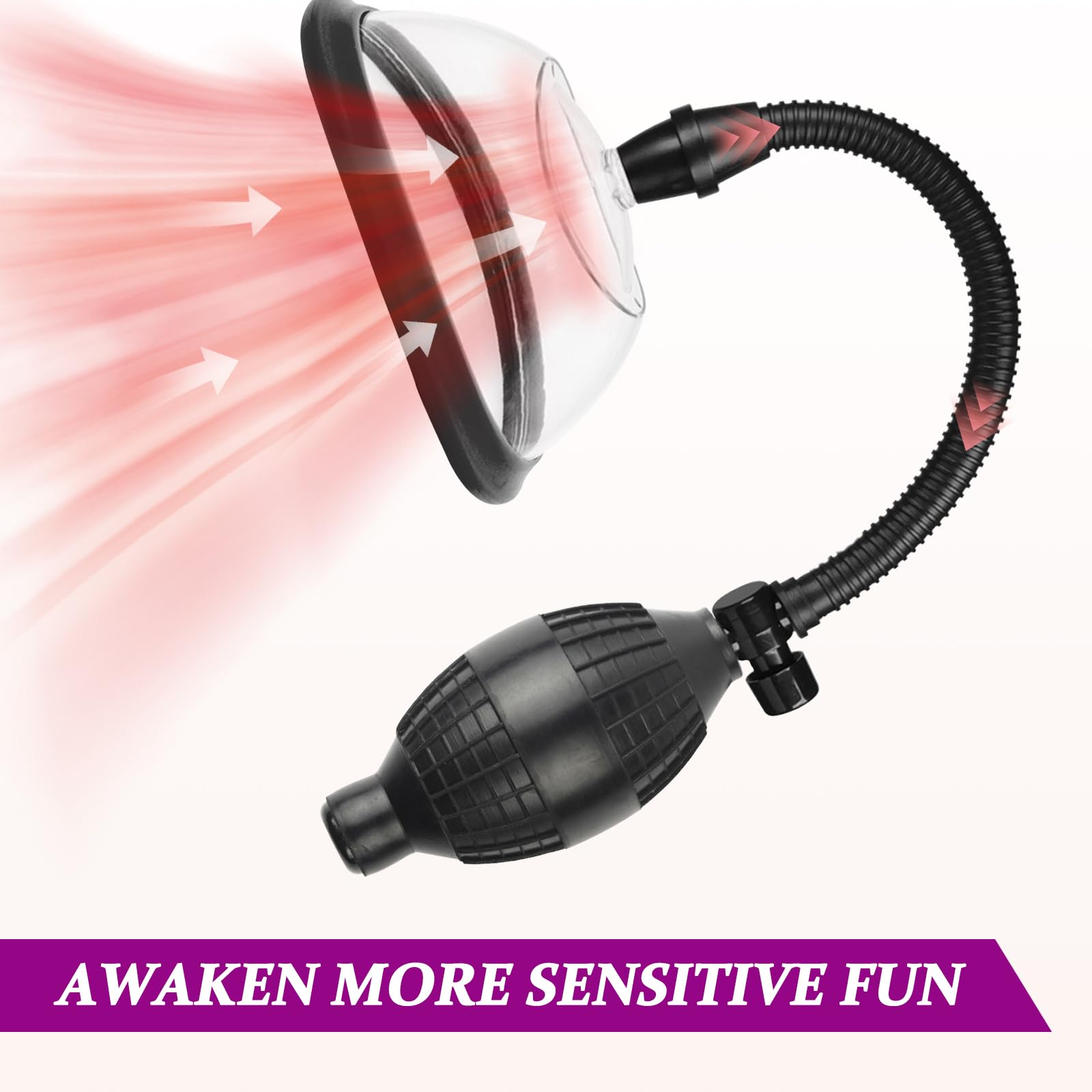 BDSMLOVE Pompa per Vagina Giocattolo Erotico per Donne, Pompa per Figa Clitoride Pompa per Vuoto Ventosa per Capezzoli con 5 Ventose Potenti, Set di Giocattoli Sessuali per Coppie