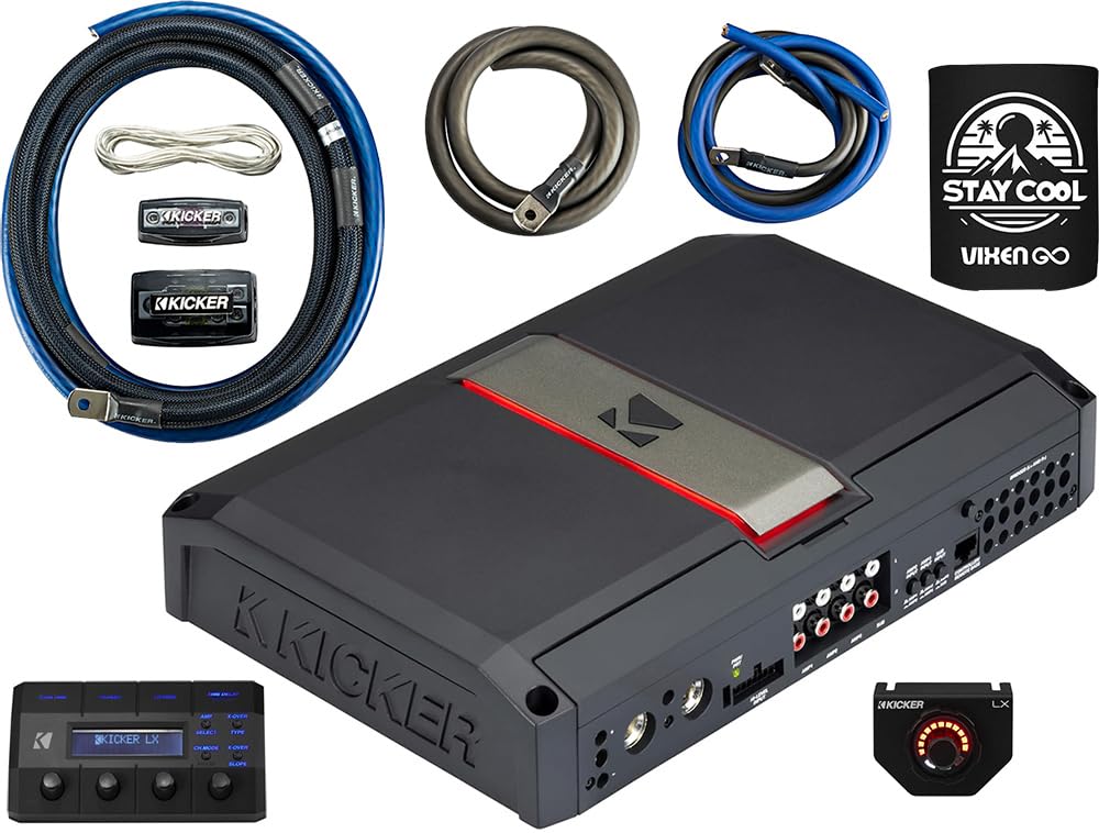 Amazon.com: KICKER Amplifier and Amp Kit Package of 2 Items - LX