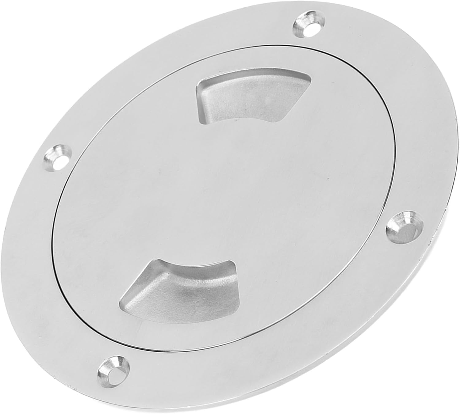 5.5in Yacht Deck Plate Cover - 316 Stainless Steel Round Access Lid - Rust Proof for Marine, RV, Truck Applications