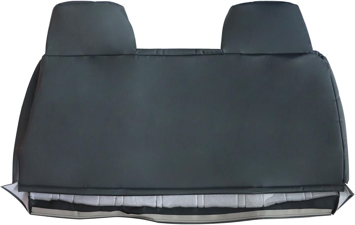 GXARTS Front Both Side Bottom & Top Lean Back Bench Seat Covers Black Microfiber Leather Compatible with Toyota Pickup Helix 1987 1988 1989 1990 1991 1992 1993 1994