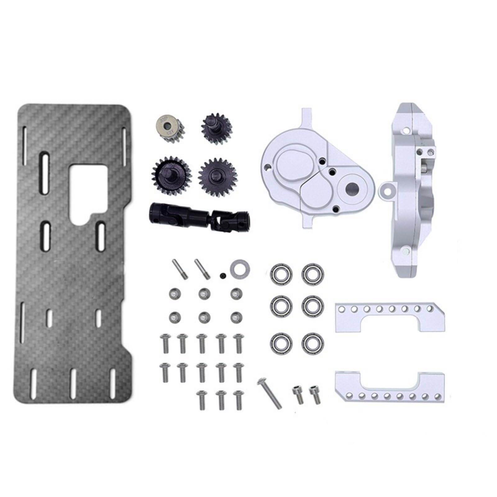Baoblaze Kit Cambio Anteriore per Auto Radiocomandata Trasmissione Motore Anteriore Ingranaggi Metallo Durevole con Ingranaggi di Precisione Adatto a Controllo
