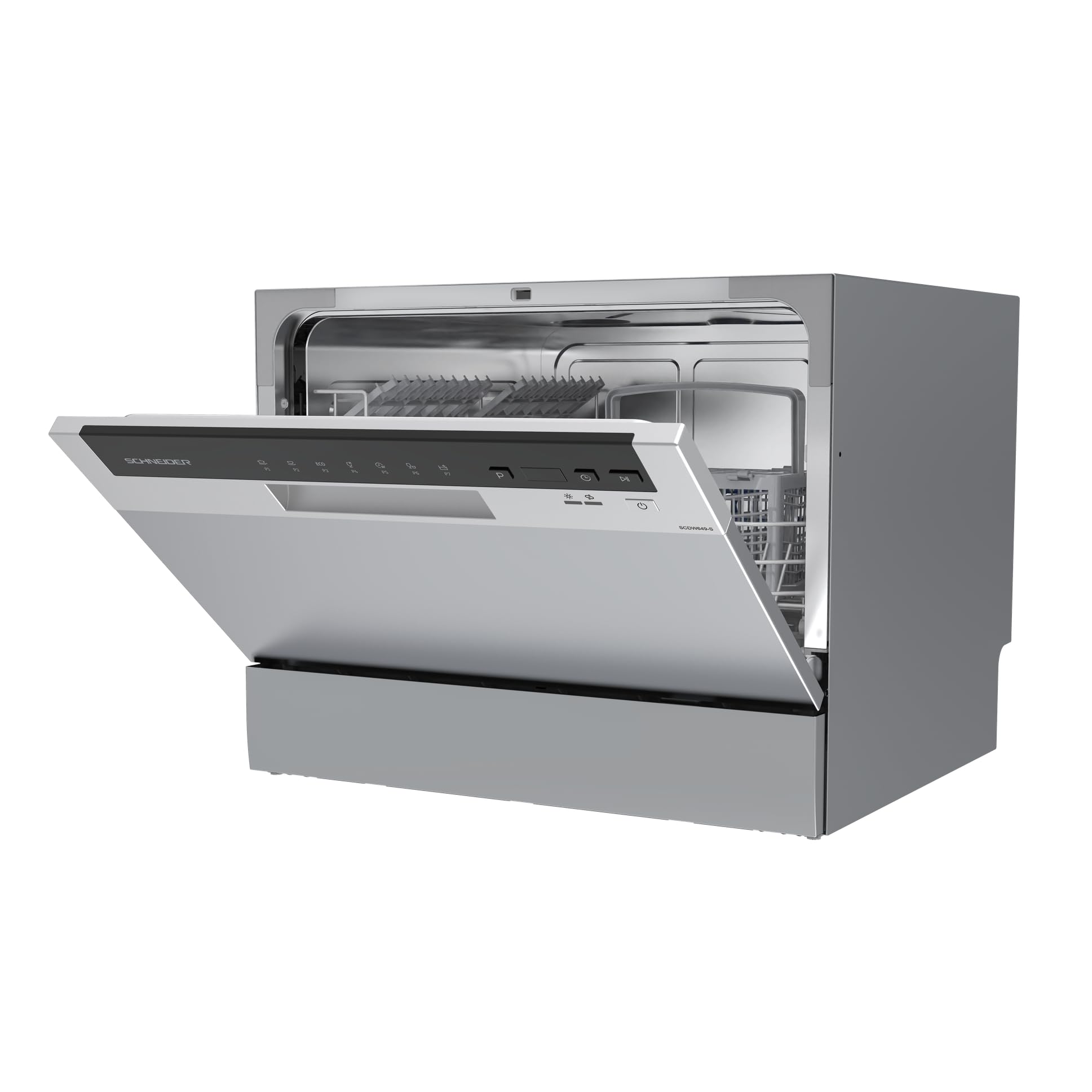 Schneider SCDW649-S Lave-vaisselle mini 6 couverts Silver