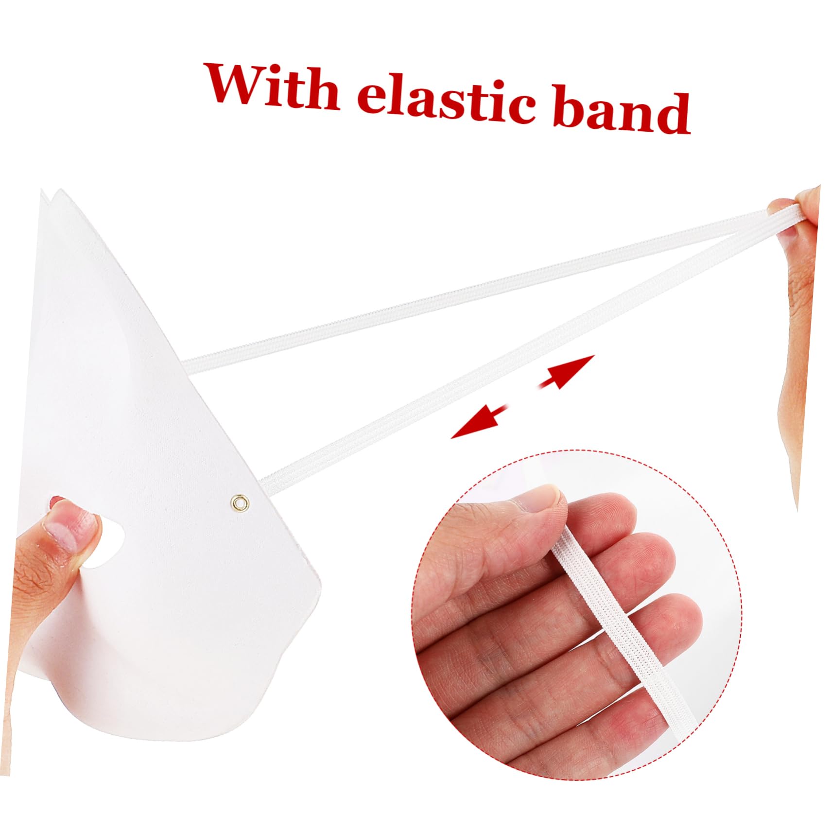 SUPVOX 10 Maschere Verniciabili Diy da Maschere Forma e Uomo per Feste e Halloween Accessori Creativi per Cosplay e Decorazioni da
