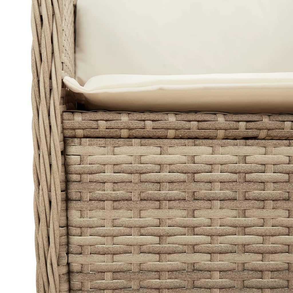 Set 2 Sedie da Giardino Reclinabili in Polyrattan con Cuscini | Poltrone relax con schienale regolabile e cuscini sfoderabili, ideali per arredare terrazza, balcone o patio esterno.