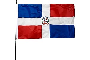 DANF Dominican Flag 3x5 Foot - Dominican National Flag for Outdoor Decor