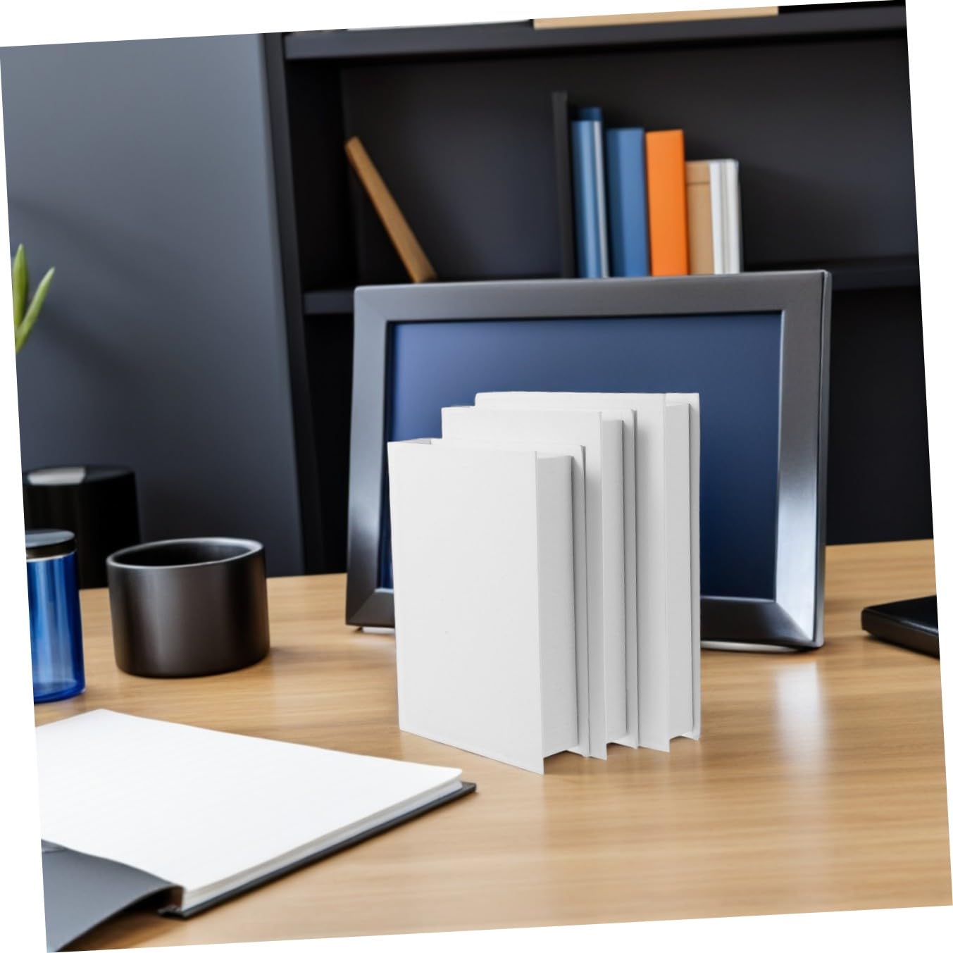 6 Pezzi Libri Finti da Decorazione Simulazione Copertina Rigida Senza Testo Accessori Decorativi Impilabili per Tavolo da Caffè Mensola Stile Country Chic per Esposizioni e