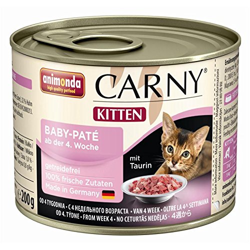 Animonda Cat Dose Carny Kitten Baby-Paté 200g - Sie erhalten 6 Packung/en; Packungsinhalt 0,2 Kg