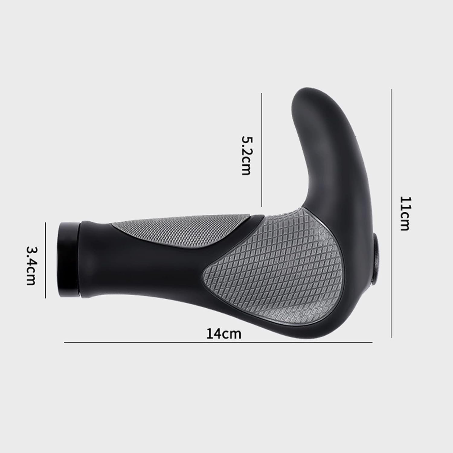 MIFANI Mountainbike-Lenker Fahrradgriffe Fahrradlenkergriffe mit rutschfestem Sicherungsring for Radfahren Mountain Road Faltrad 22,2 mm Durchmesser