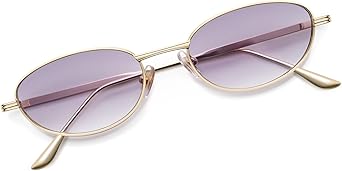 Retro Oval Sunglasses for Women Trendy Classic Shades Y2k Sunnies AP3747