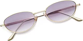 Retro Oval Sunglasses for Women Trendy Classic Shades Y2k Sunnies AP3747