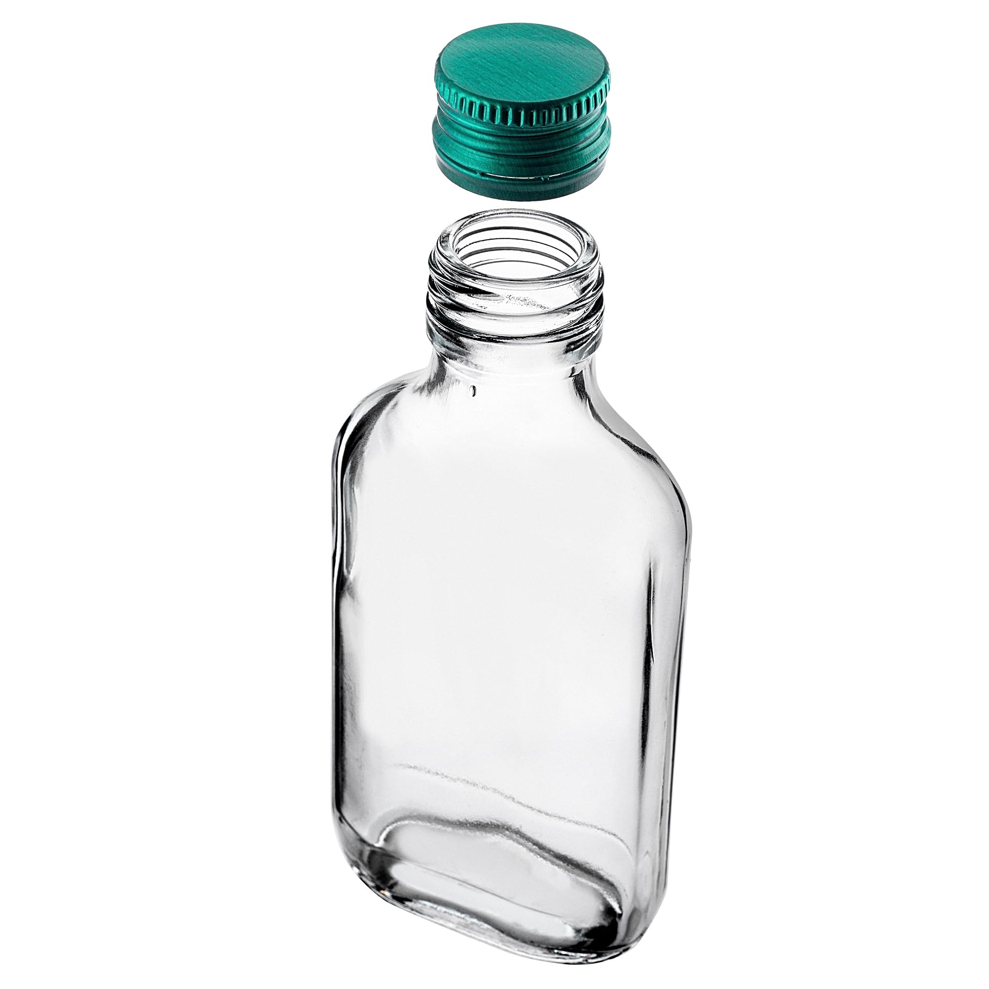 KADAX fiaschetta da 100 ml, 50 pezzi, flaconcini di vetro con tappo a vite