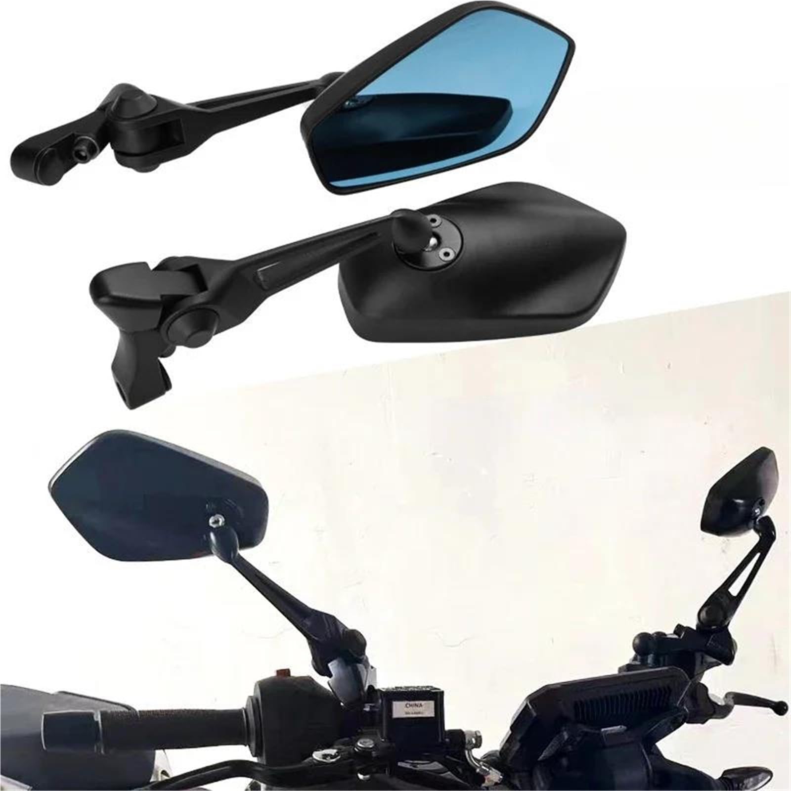 Sicurezza del veicolo 1 Paio Per Moto Corsa Specchietti Retrovisori Sportivi Per Kawasaki Per Ninja 300 Ex300 400 250sl