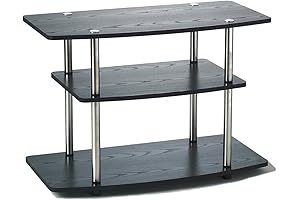 Convenience Concepts Designs2Go 3 Tier TV Stand: Space-Saving Solution for Compact Living