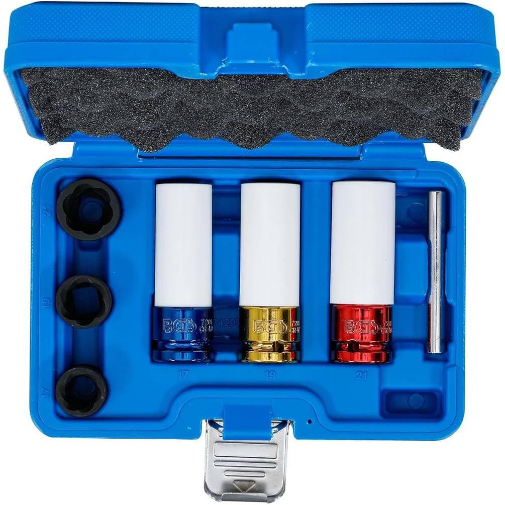 D-Work - Set di boccole a spirale, 12,5 mm (1/2), 17-21 mm, 7 pezzi, resistenti e pratici,