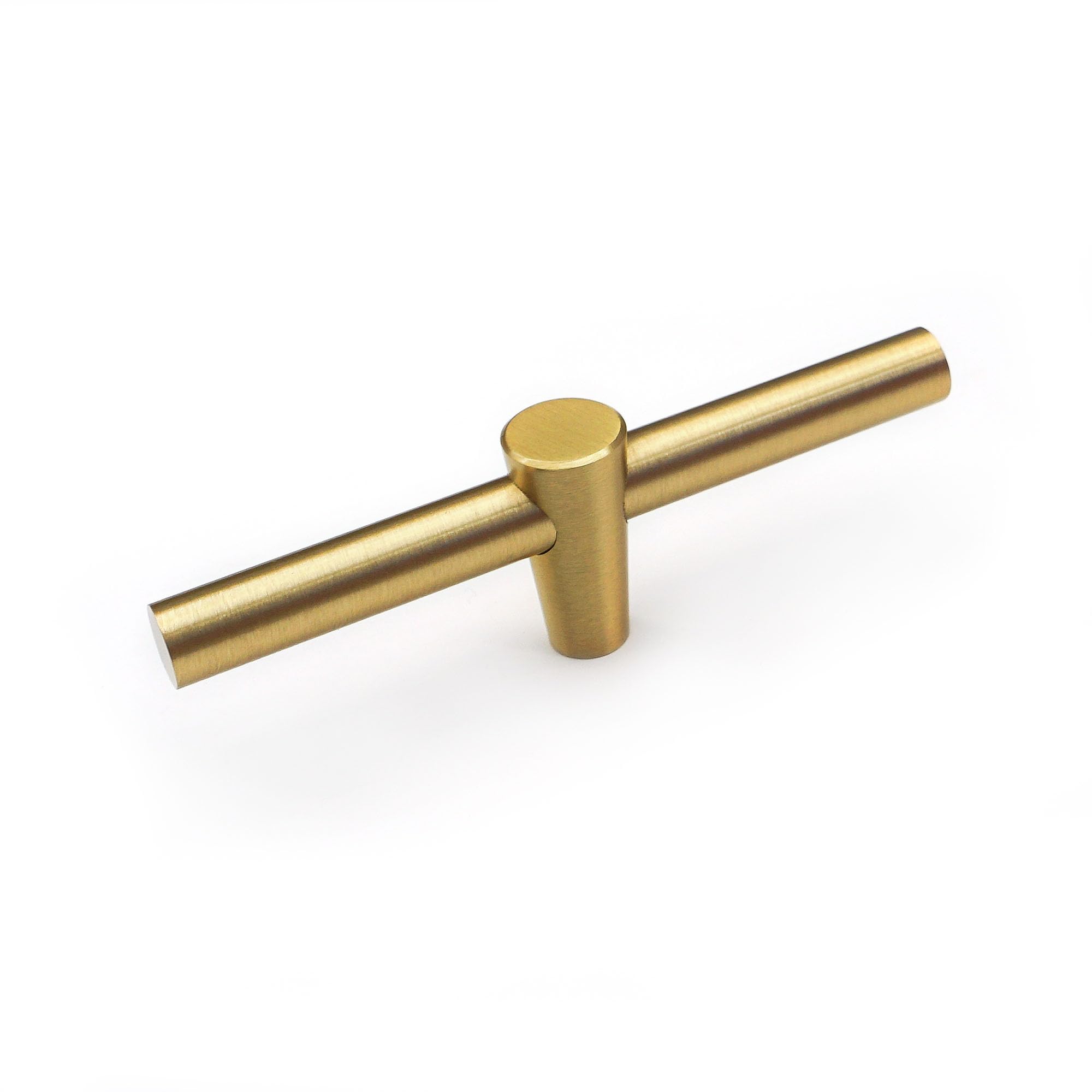 Brushed Brass Cabinet Knobs - 4 Pack -9
