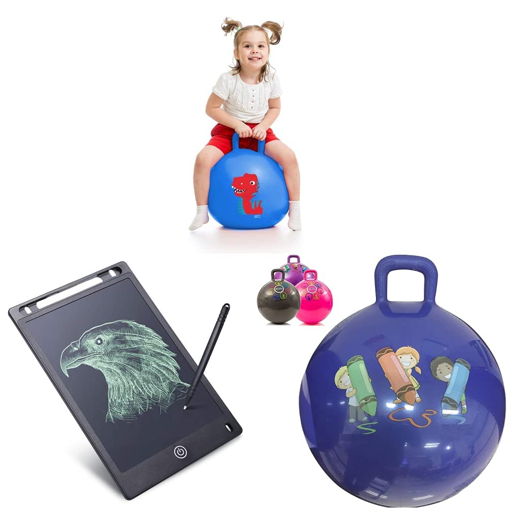 Storio Sit and Bounce Rubber Hop Ball for Boys Girls Toys, 17 Inches Ball (Multi Colour) & Storio Kids Toys LCD Writing Tablet 8.5Inch & Storio Inflatable Hopper Ball (B0BD41TM7T) Amazon Price History, Amazon Price Tracker