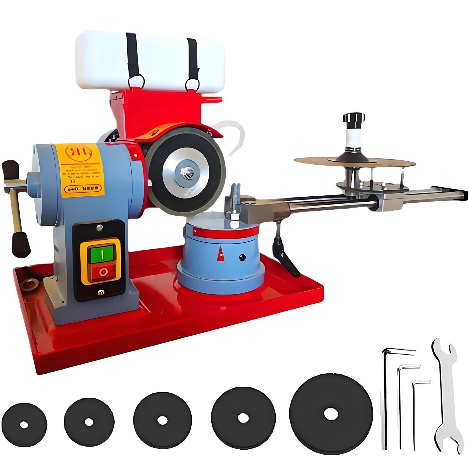 AiODiO Circular Saw Blade Sharpener, 2850 RPM Electric Grinding Machine Suitable for Wood Aluminum and Plastic Blades 110v-250w