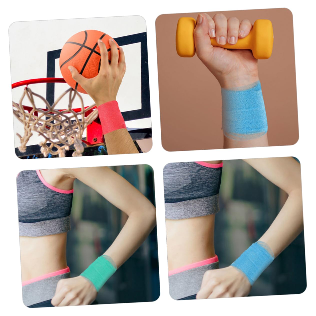 HAPINARY Racquet Grip Tape Sports Tape Film Elastic Athletic Wrap for Badminton Tennis Football Basketball