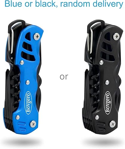 Miniatura 9 de Cuchillo multiherramienta, cuchillo de bolsillo 16 en 1, cuchillo multiherramienta hecho a mano, regalo para hombres, novio, papá, marido, azul