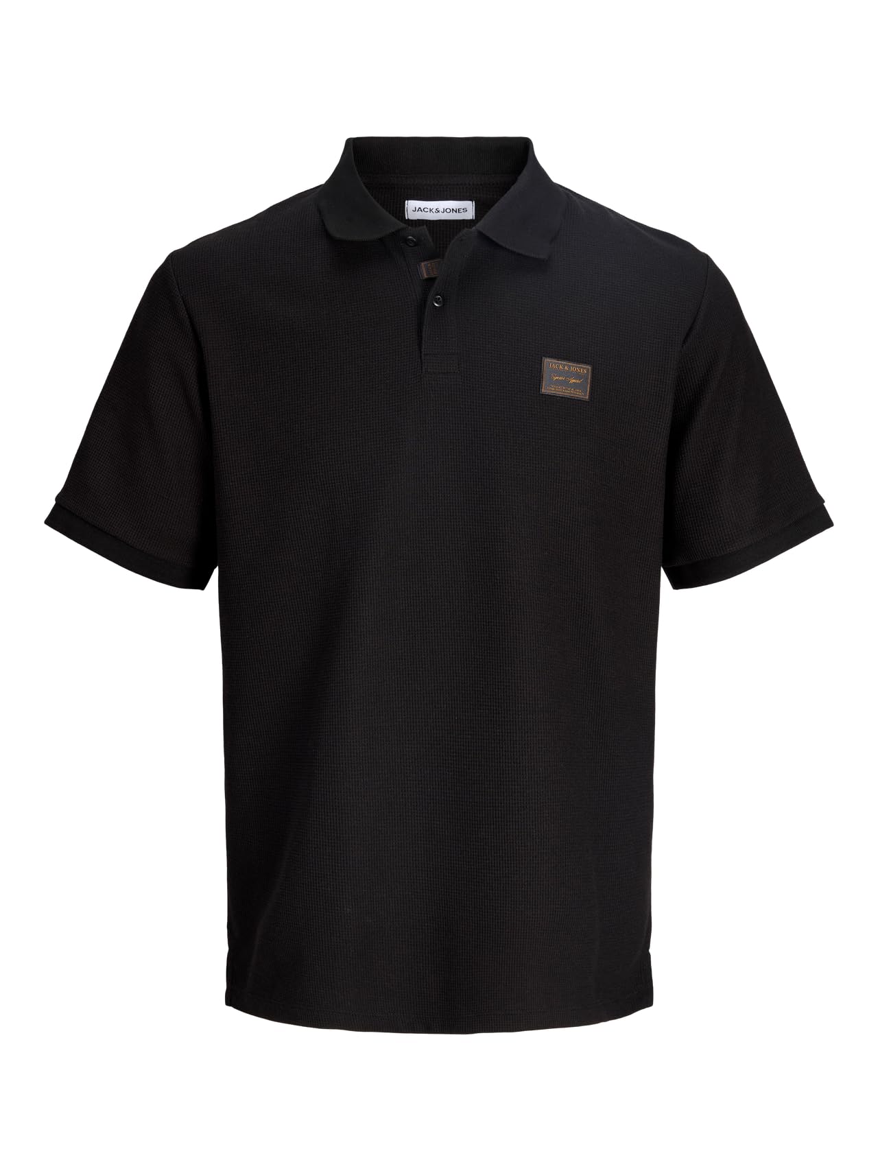 JACK & JONES Men's Jjdaytona Polo Ss, Black, XL