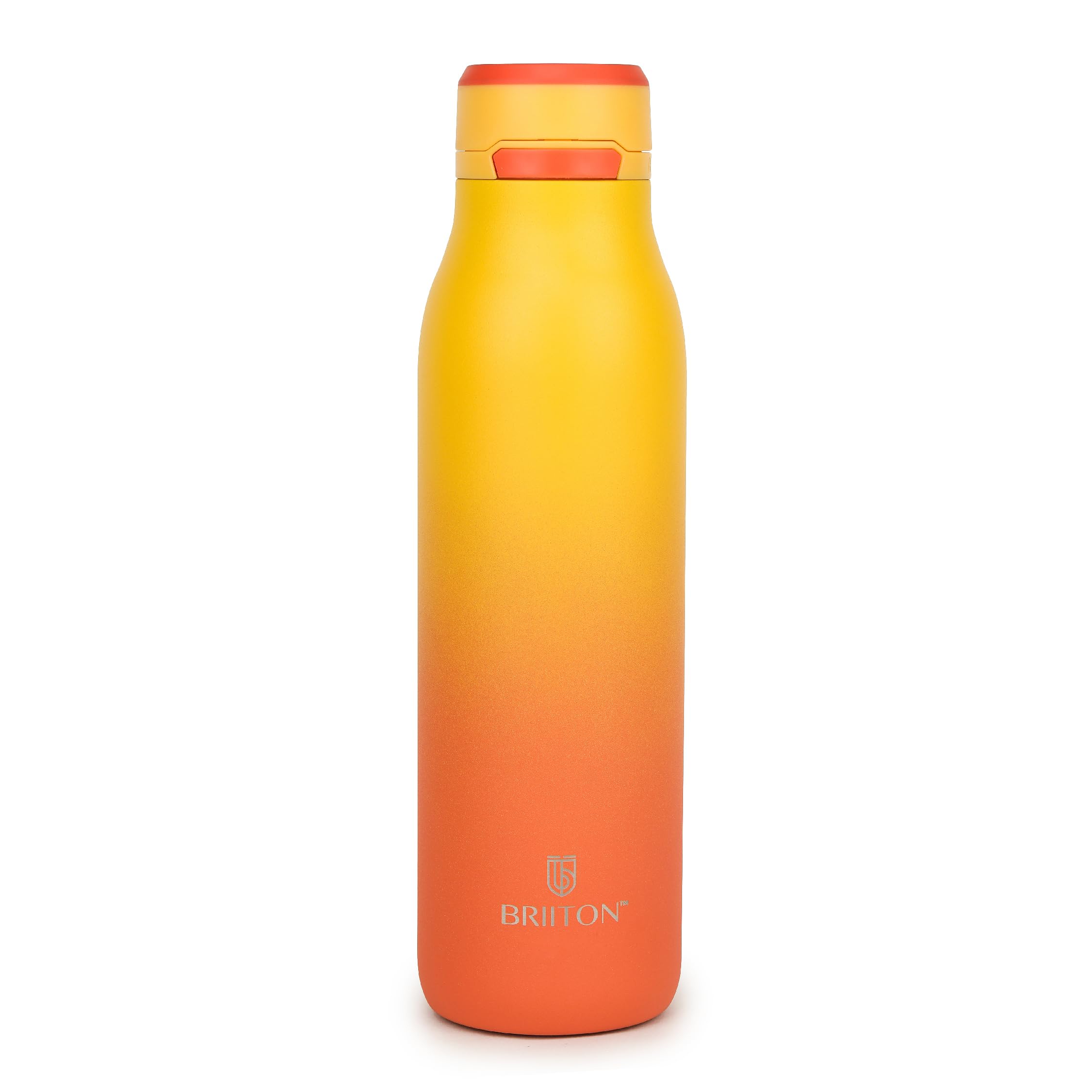 Briiton Jumper 750ml Stainless Steel Water Bottle - Two Tone Yellow - Copper-Coated Vacuum Insulation - Secure Grip - Leakproof Easy Pour Cap - Powder Coated - Aqua Hydro Technology (B0CVS9BSZF) Amazon Price History, Amazon Price Tracker