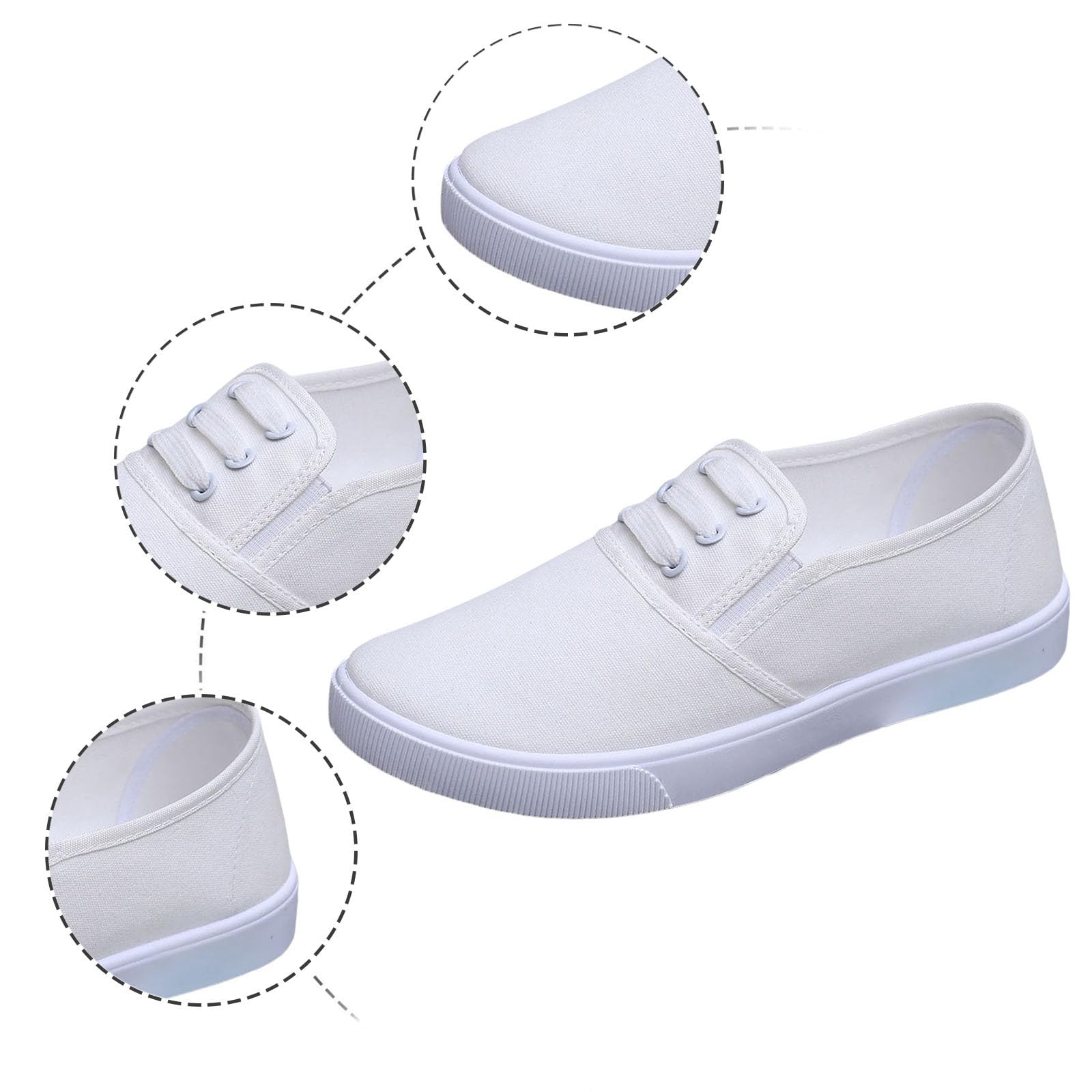 Scarpe Donna, in Tela in Tessuto da da Ginnastica in Tela da da Ginnastica in Tessuto Casual da Passeggio da Barca Estive Basse Mocassini Slip On, Tendenza 2025