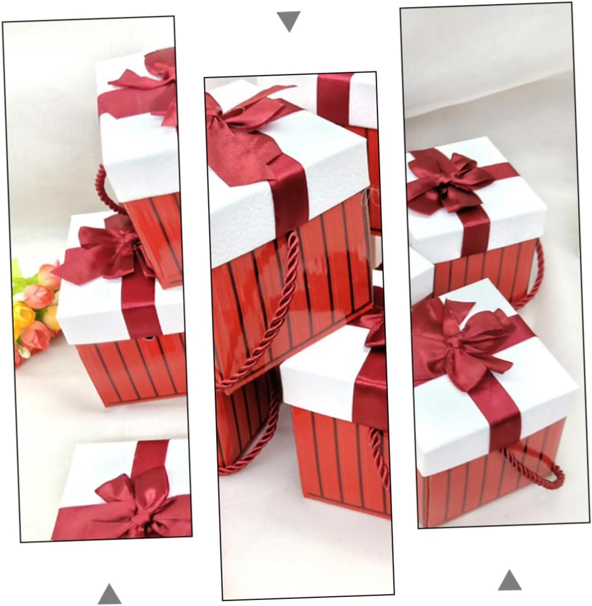 FOMIYES 8pcs Creative Christmas Packing Box Storage Boxes for Candies Chic Wrapping for Holiday Parties Decorations