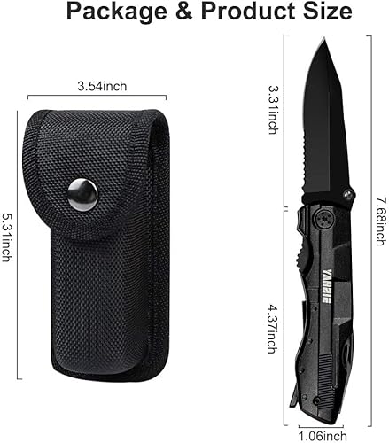 Yanzie MTL00 Multitool Pocket Knife With Switch Blades, Can Opener, Wire Cutter thumb #2