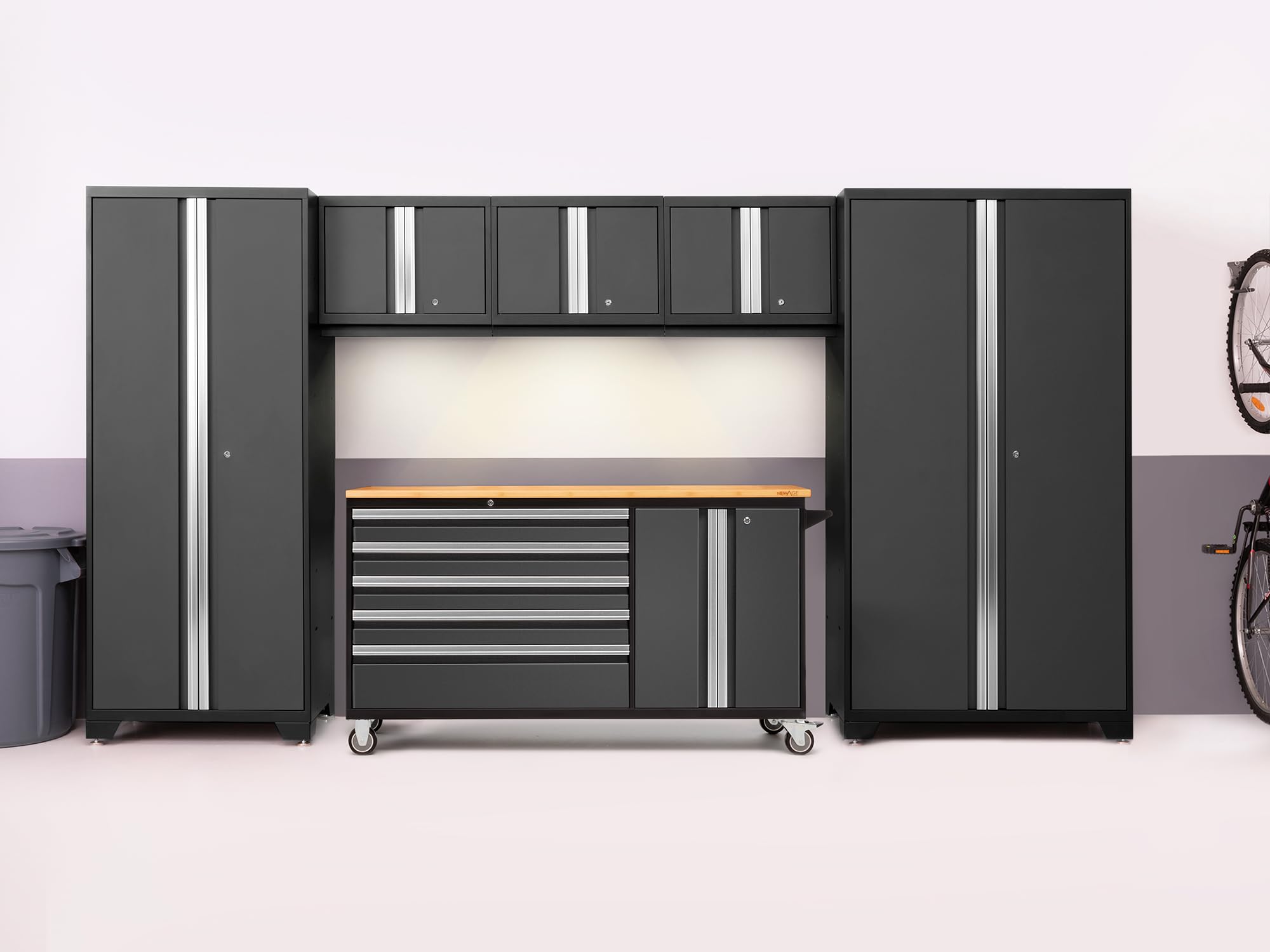 NewAge Products Cabinet Bold Series Gray 6 PC Set ‎(62in