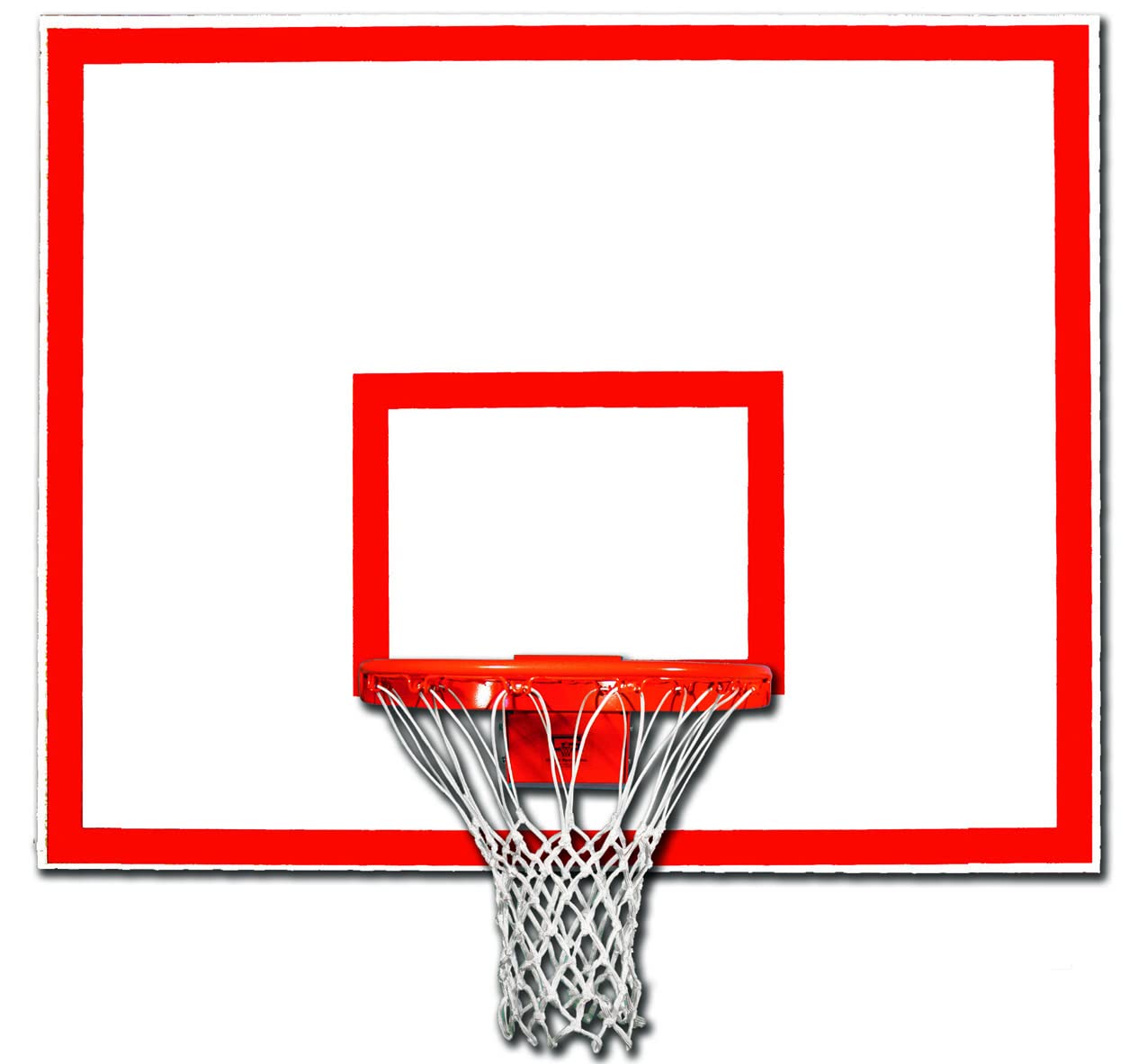 Playground Marked Steel Basketball Backboard 42” x 60” Rectangular Steel Backboard with Orange Target & Border