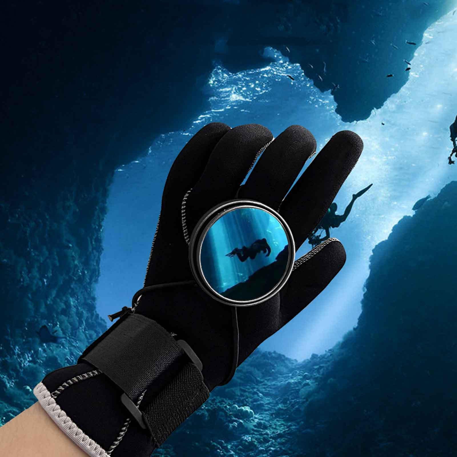 Specchio da Sub | Specchietto Retrovisore Regolabile - Attrezzatura Subacquea Regolabile Portatile Rotonda per Uomini di Mare, Sport all'Aperto, Immersioni in Caverne, Deriva, Sicurezza