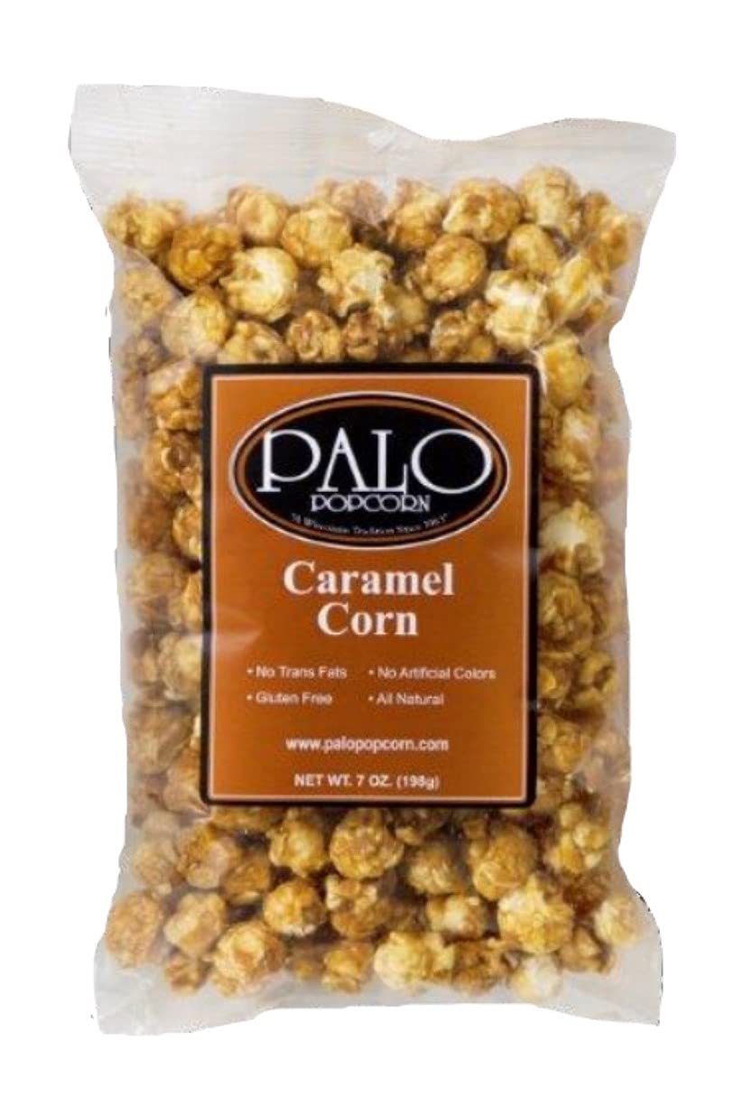 Palo Popcorn Caramel Corn, 7 ounce bag (Pack of 6)
