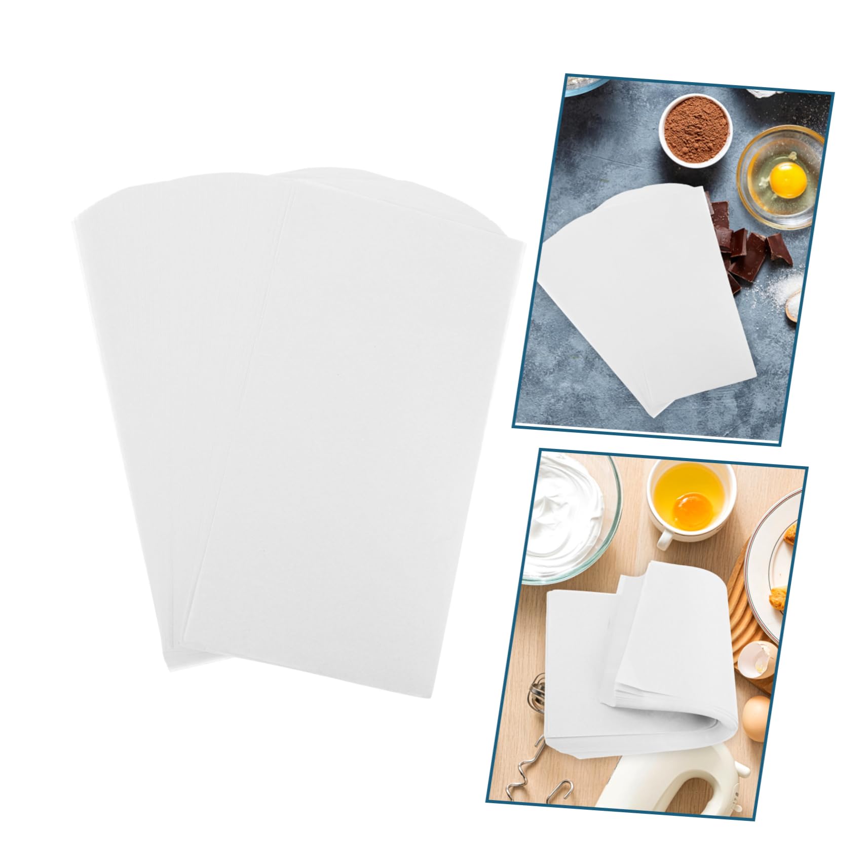 Fogli Di Carta Da Forno Antiaderenti Per Cottura E Confezionamento Adatti Per Forni E Freezer Misura 34x17,8 Cm Confezione Da 300 Fogli Di Carta Pergamena Versatile