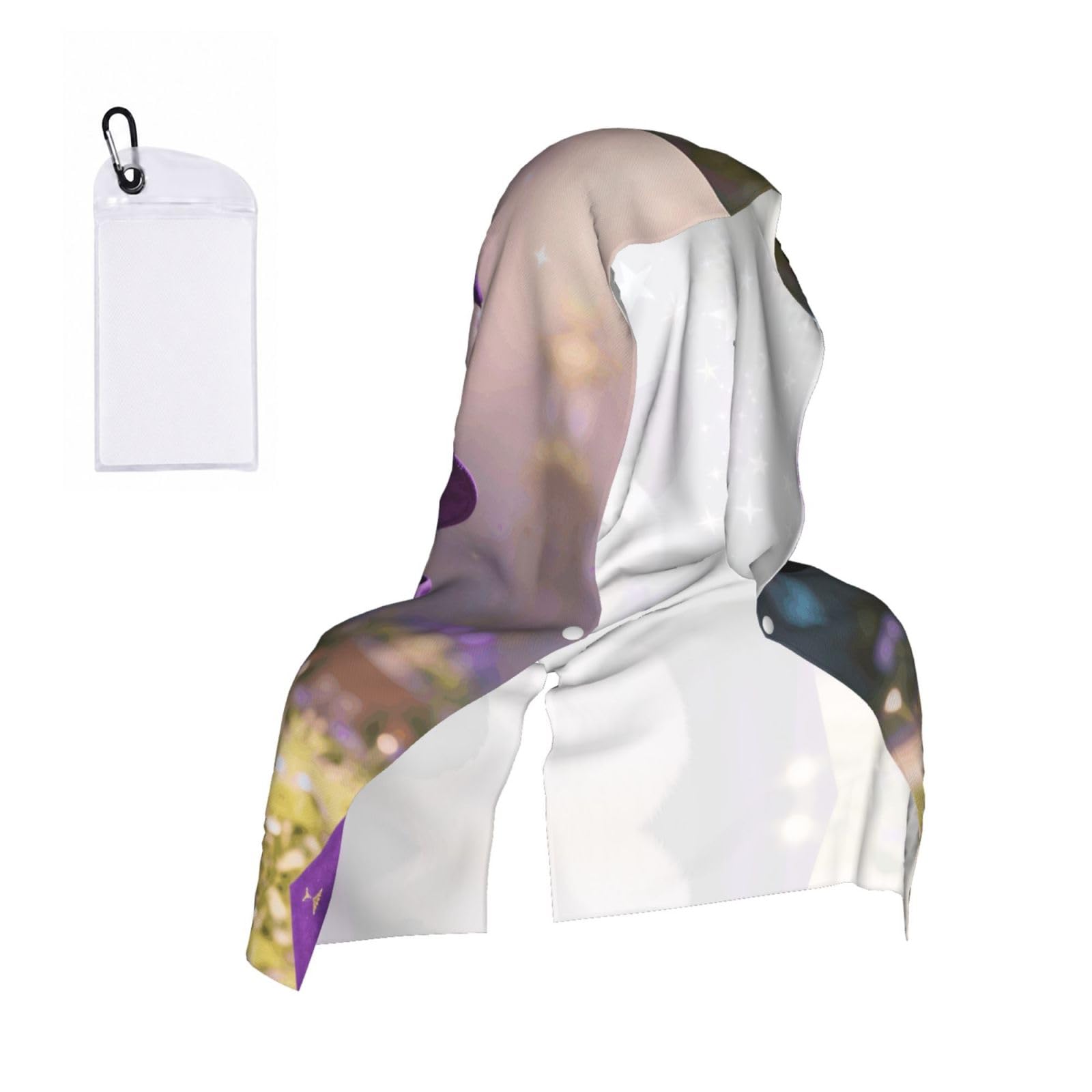 CNTDBU Panda Wizard Magic Cooling Towel Hooded-Instant Chill Neck Cover for Sports, UV Cooling Rag for Running Gym
