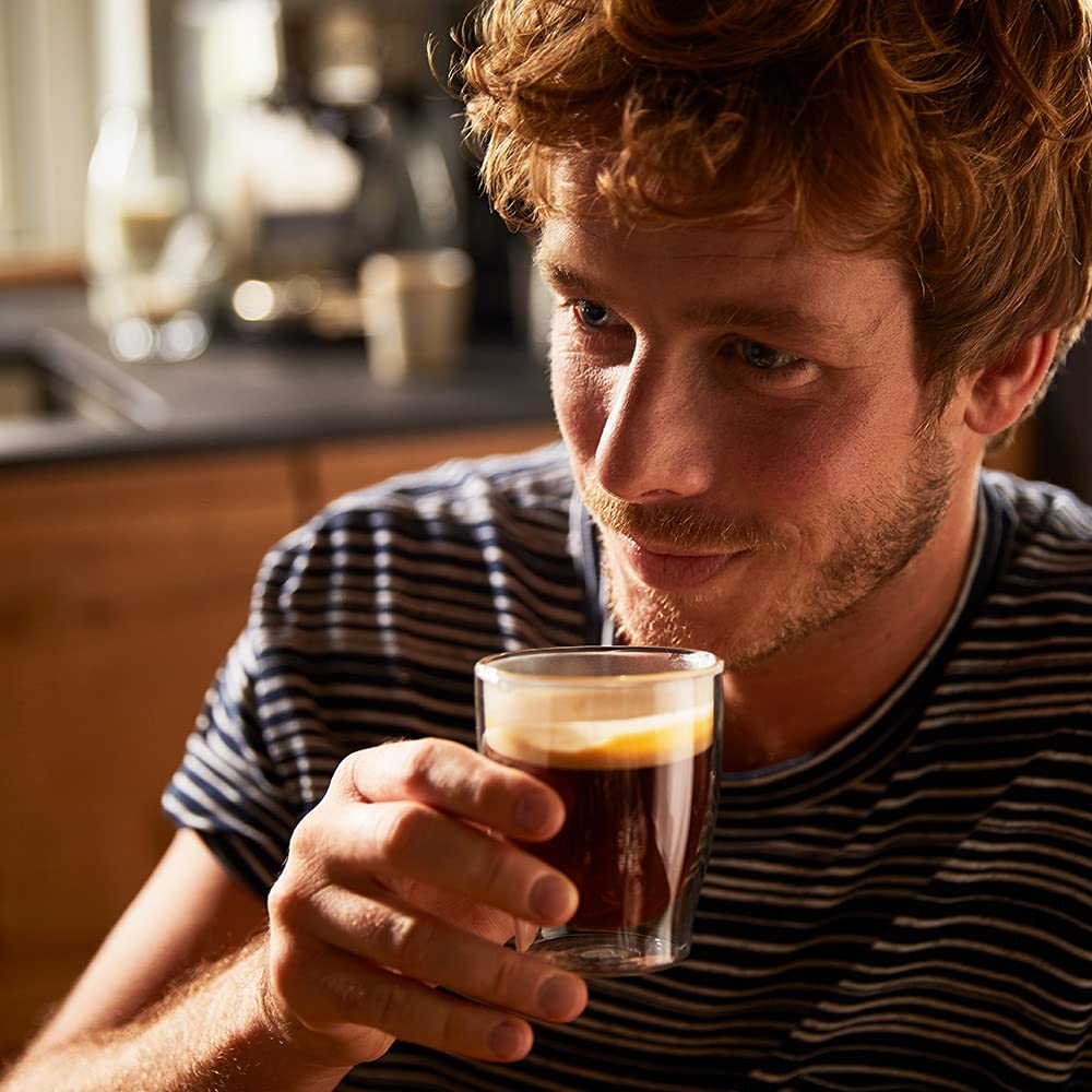 Tchibo 6er Gläser Set, 2x Latte Macchiato, 2x Caffè Crema, 2x Espresso, Doppelwandig, Modernes Design, heiß und kalt