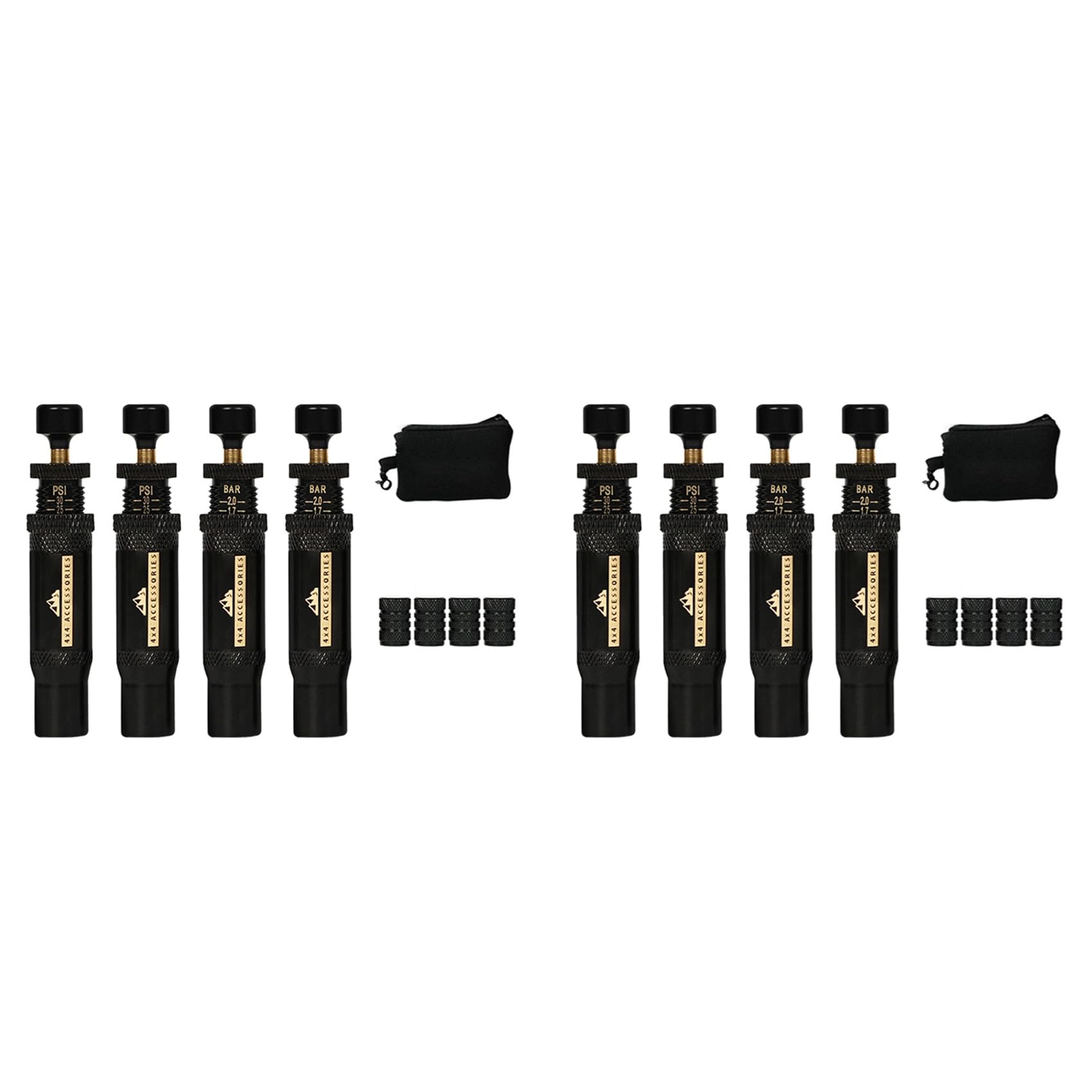 Ctrlzs Adjustable Auto-Stop Tire-Deflator Valve Kit (10-30 Psi) 8 Pcs -On Tyre Air Down Tool For Vehicles Motorcycle