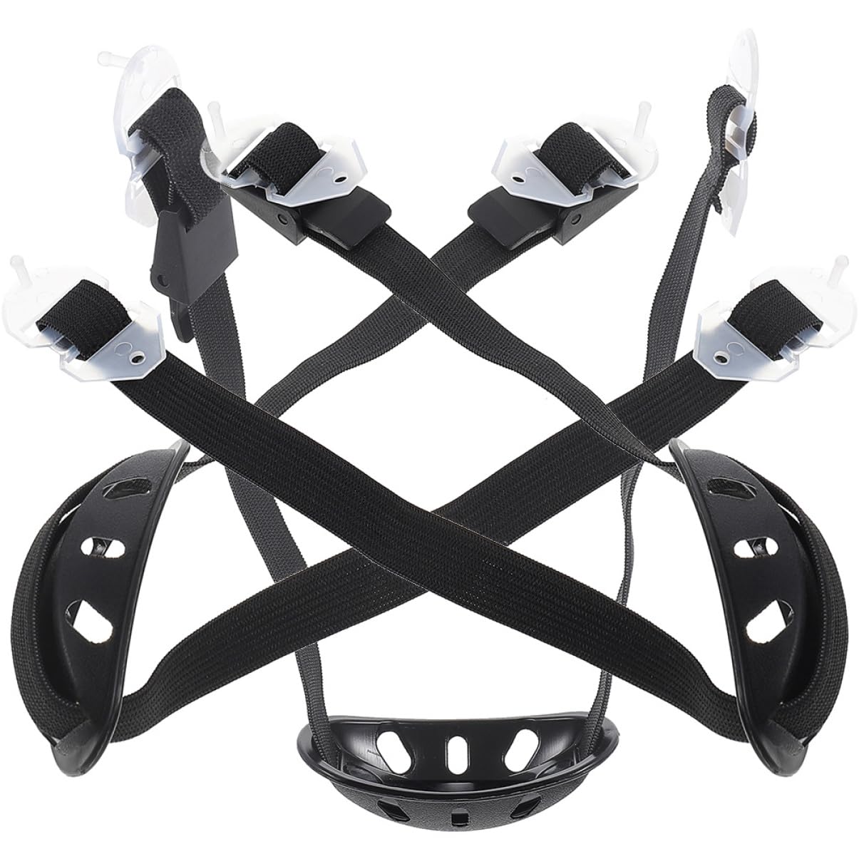 Happyyami Barboquejo De Casco Motosierra Correa para La Barbilla del Casco Accesorio para Casco Levantar Casco Kit De Reparación De Casco Pegatinas El Plastico Black