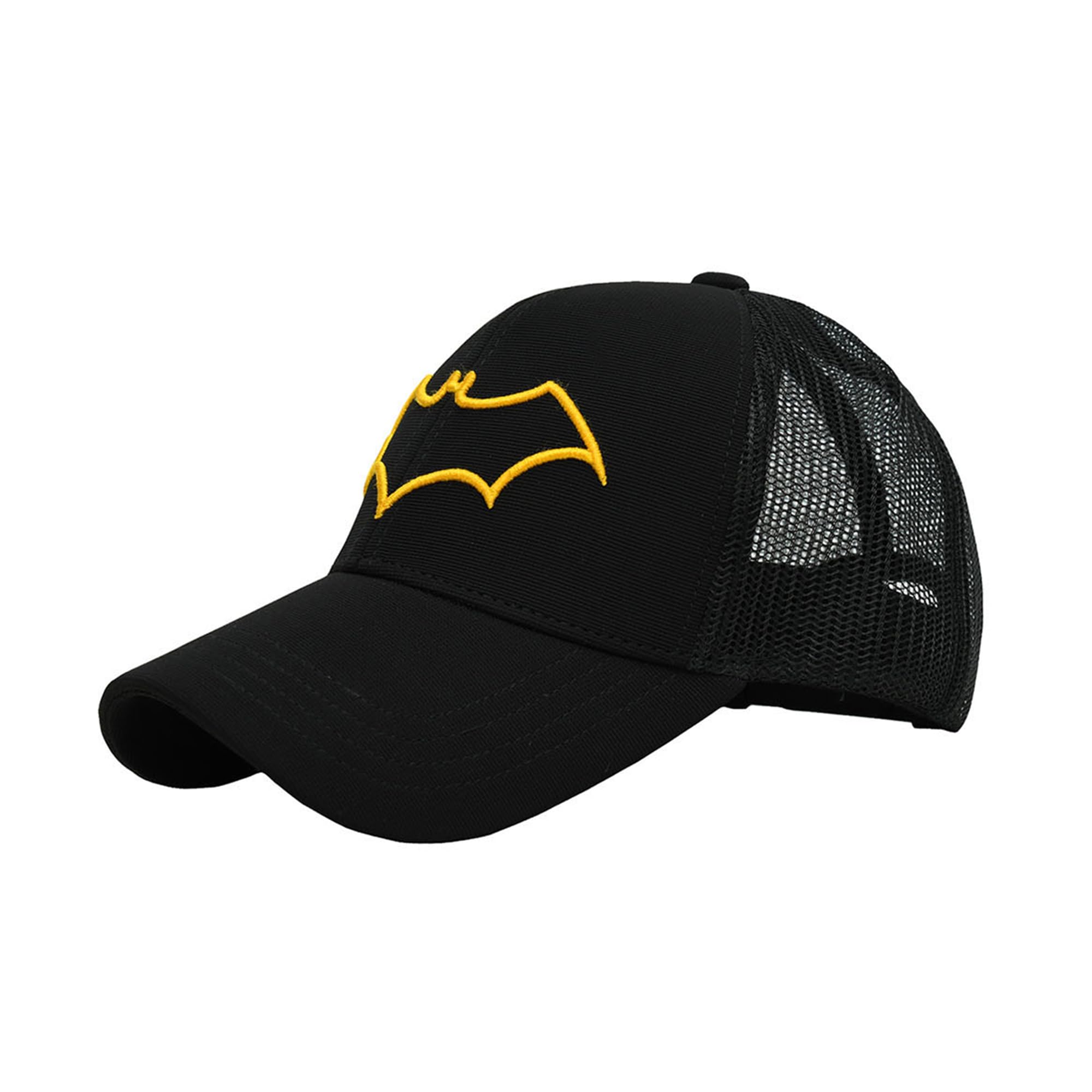 BZ HEADWEAR Batman Snapback Trucker Caps with Mesh for Men and Women| Sport Adjustable Unisex Caps- Black (Pack of 1) (Summer caps, Gym caps, Outdoor Caps,)-image-45