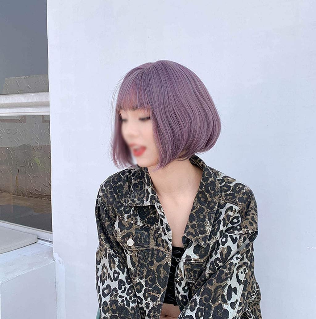 Cosplay Parrucche Parrucca Caschetto Corta Per Donna Parrucca Capelli Caschetto Dall'aspetto Naturale Da Indossare Ogni Giorno Con Frangia Parrucca Quotidiana