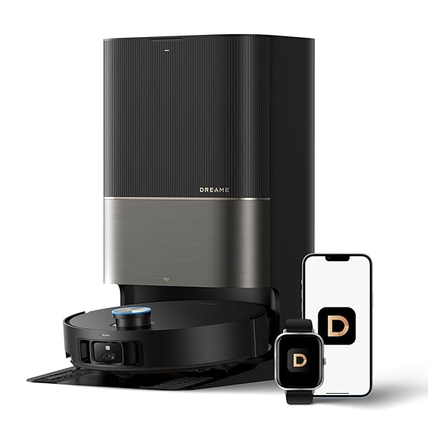 DREAME X50 Ultra Robot Vacuum and Mop with Auto-Empty and Mop Self-Cleaning, 20,000Pa Suction, Obstacle Avoidance and 360° Navigation, Corner to Edge Deep Cleaning, Detangling Brush