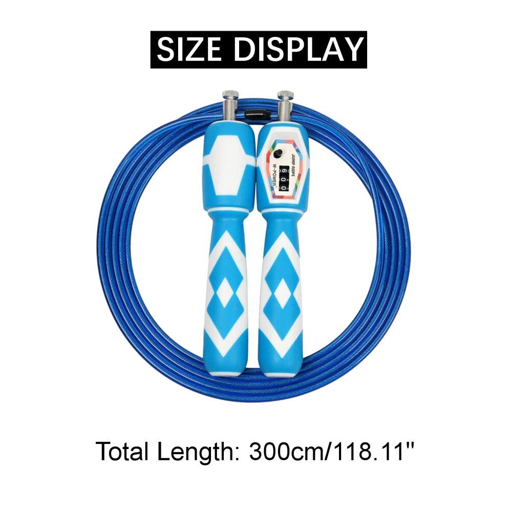 Cuerda para saltar de velocidad de acero ajustable de 300 cm, deportes para perder peso, ejercicio, cuerdas para saltar, Cable para gimnasio en casa, equipo de Fitness