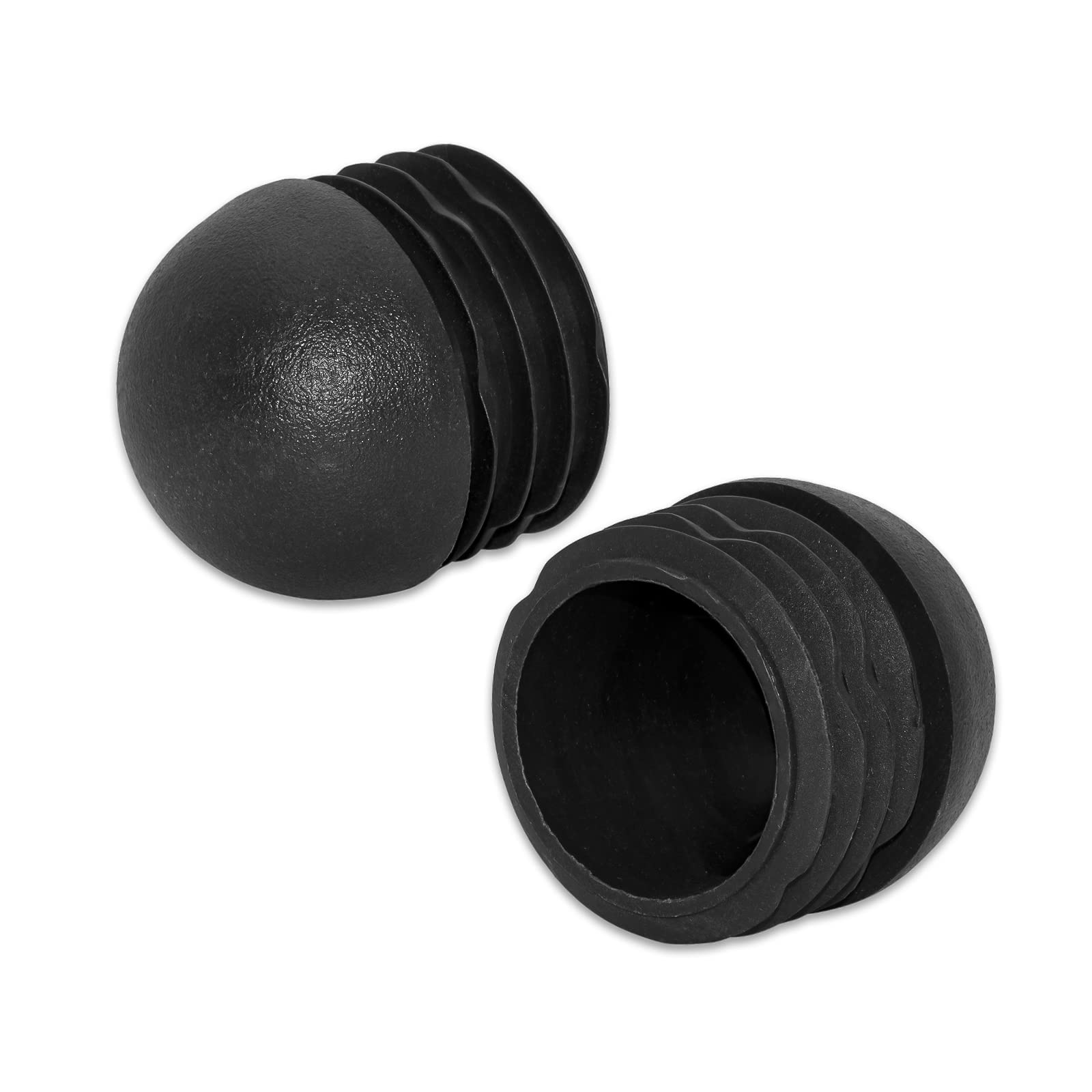 Flyshop 16 Stück schwarz Kunststoff Kappe rund Einsatz Möbelgleiter für Tische und Stühle, 76 mm, 3"