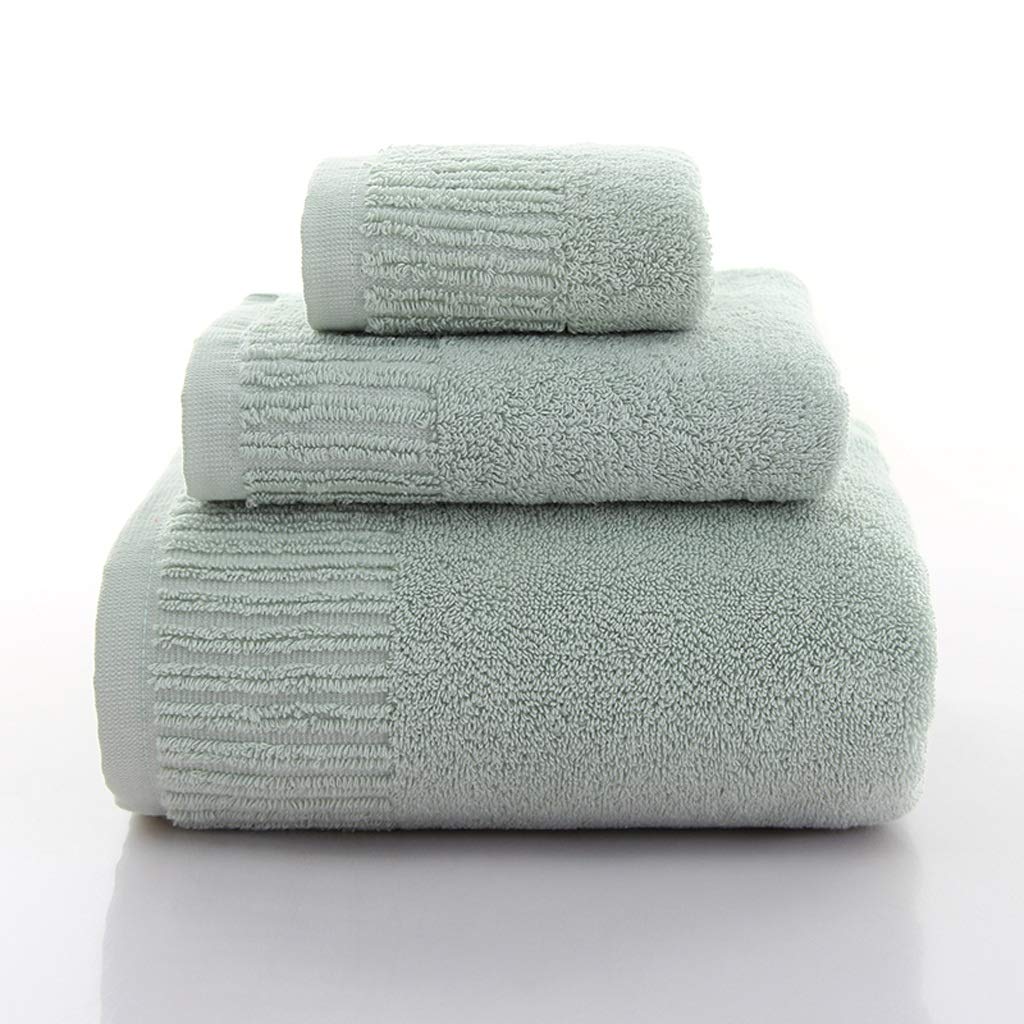 3 Piezas, Toallas de baño, Juego de Toallas Gruesas de algodón, Toallas faciales, Toalla de baño para Adultos, toallitas, Toalla de baño de Alta absorción